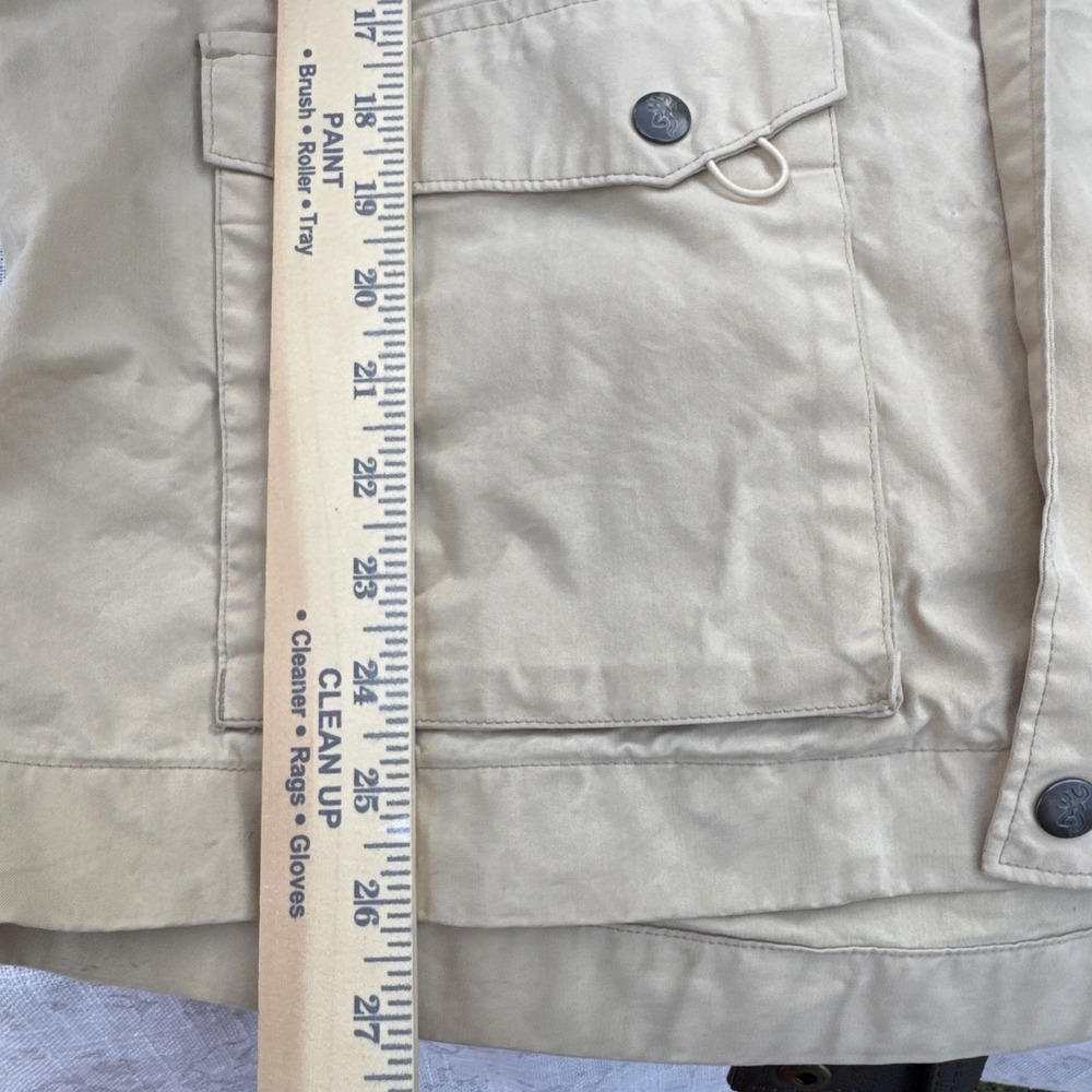 Browning Veracity Hunting Field Jacket Men's‎ Large Tan Utility Canvas - Picture 7 of 9